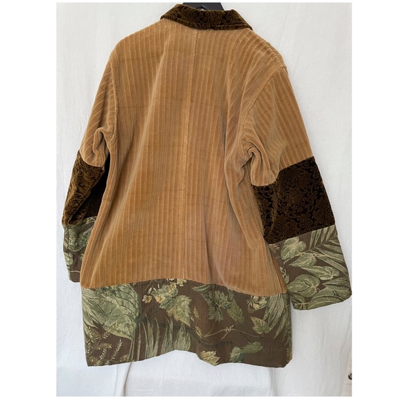 Corduroy Floral Collage Coat (Maryam Nassir Zadeh) - Picture 2 of 9